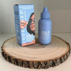 Undefined Beauty R&R tinted sun serum, SPF 50.